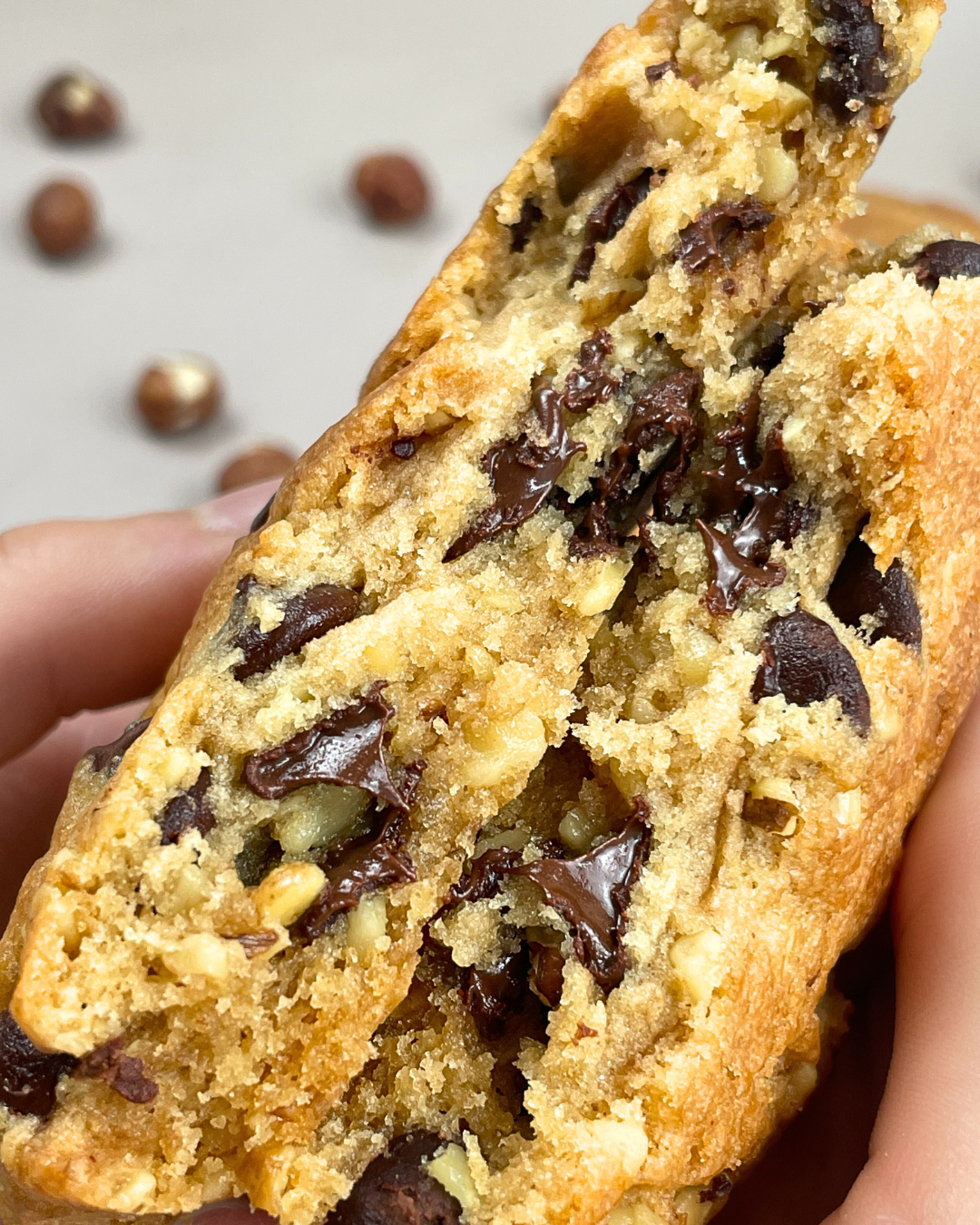 Pack of 2 giant vegan cookie (Walnut chocolate)