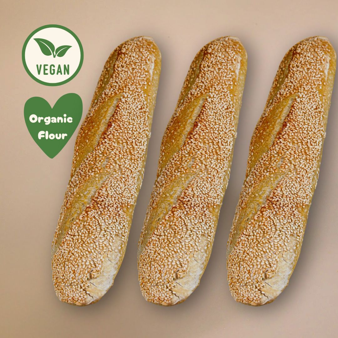 Pack of 3 Sourdough Sesame Baguette