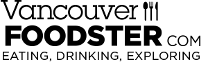 Vanfoodster logo – a minimalist black design featuring a stylized name and an emblem evoking gastronomy and urban life, from 2015