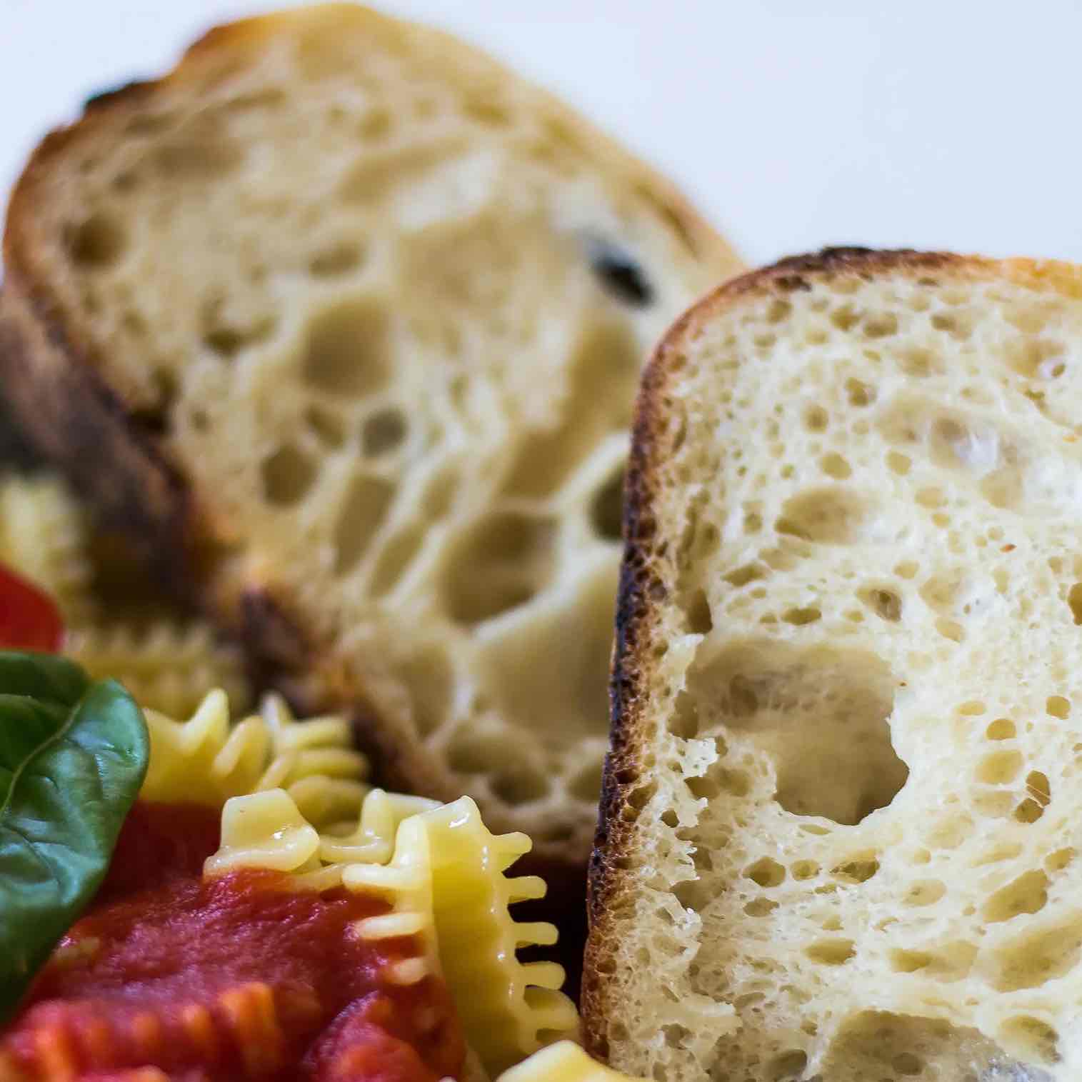 sourdough loaf slices