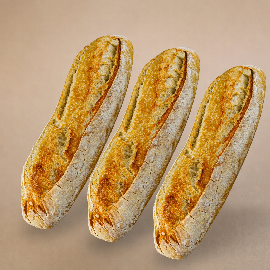 Pack of 3 Traditional Sourdough Baguette