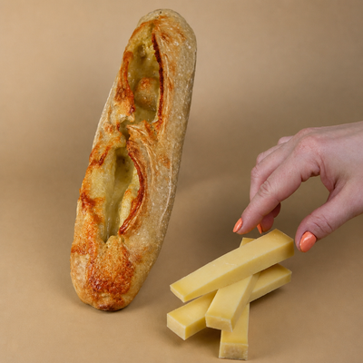 Gruyère Cheese Sourdough Baguette
