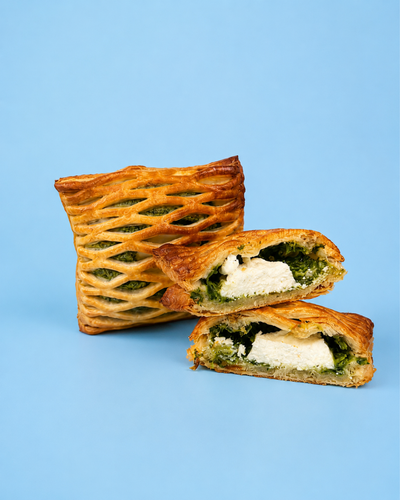 Paquet de 2 pâtisseries feuilletées aux épinards au fromage de chèvre