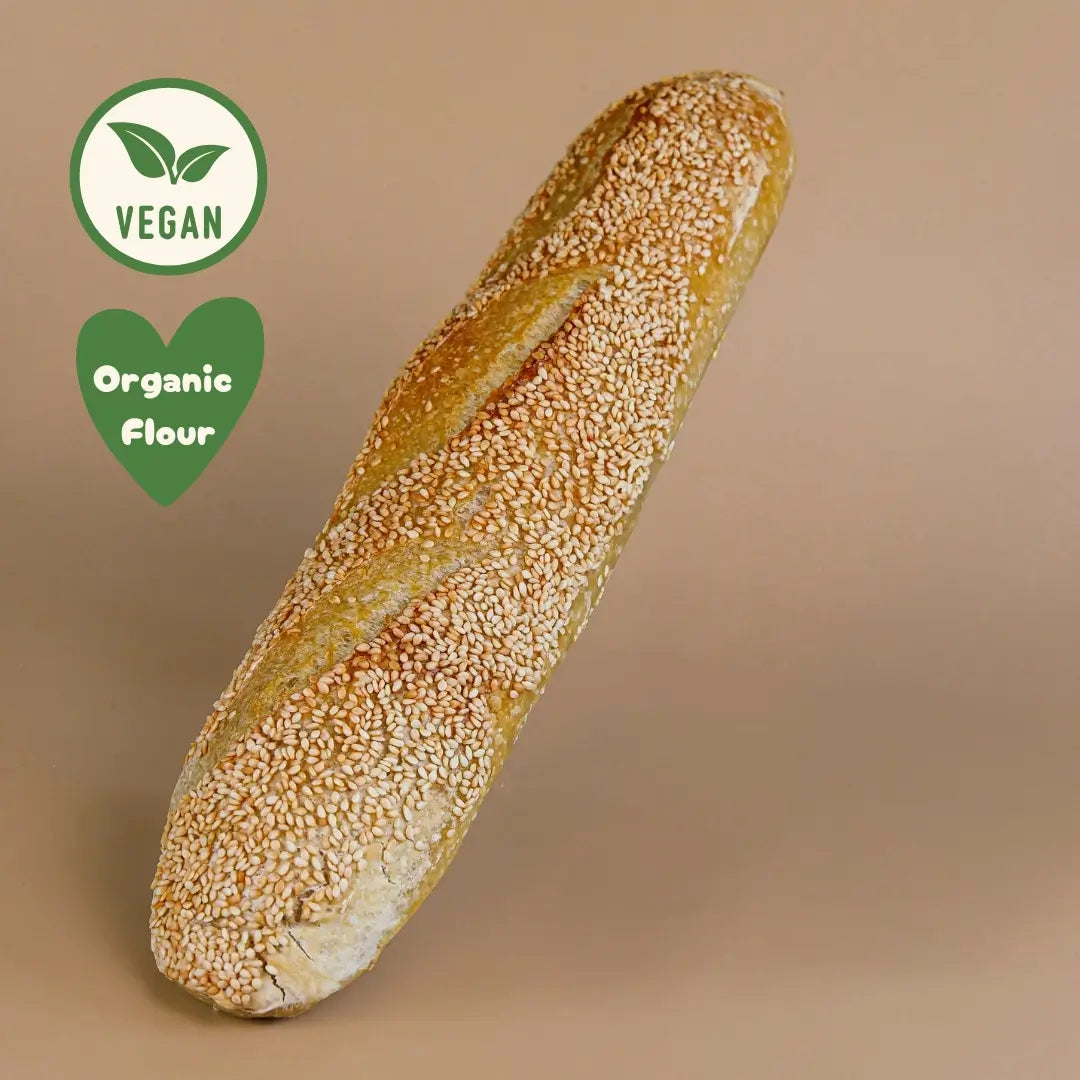 Sesame Seed Sourdough Baguette