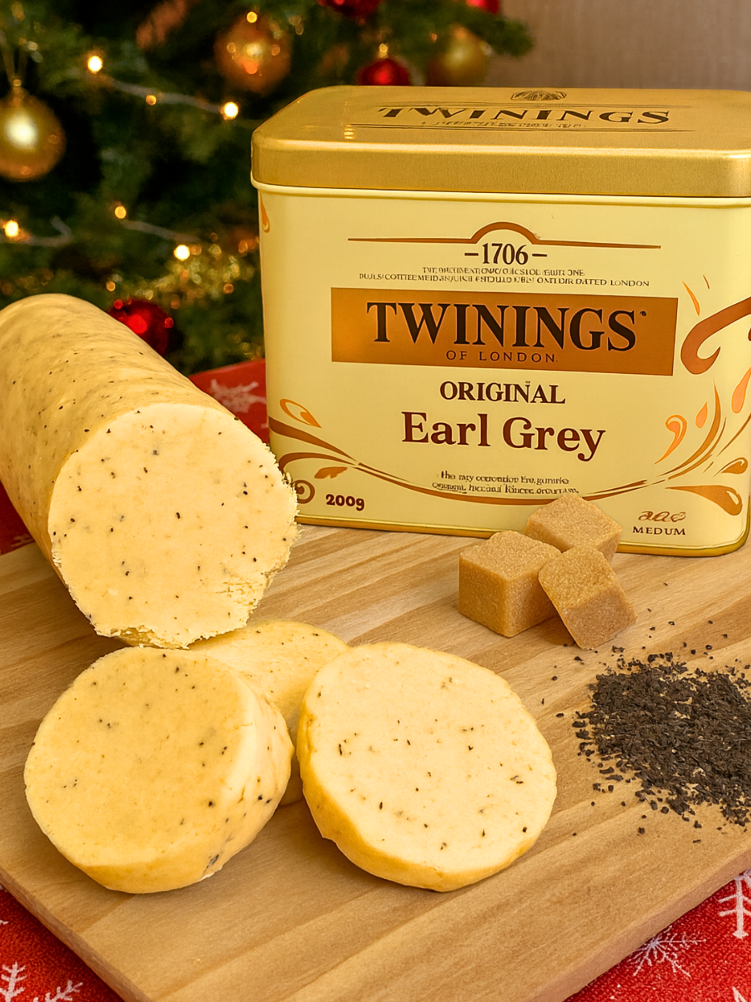 Butter Shortbread Log (Earl Grey) - 16 pieces