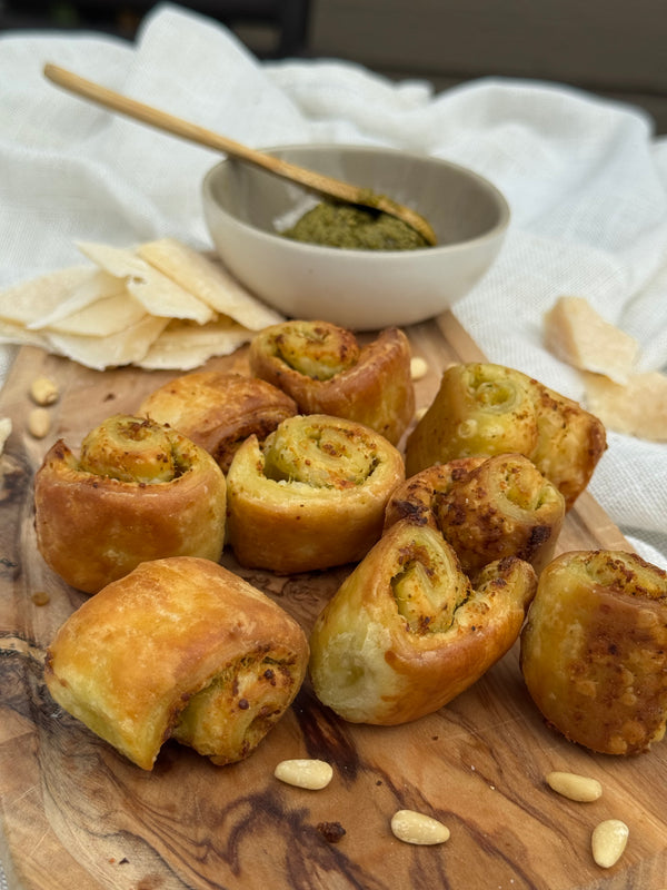 Pesto Puff Pastry Bites