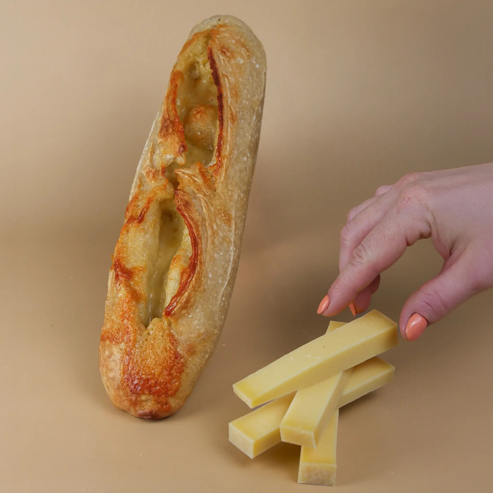 Sourdough cheese baguette (Gruyere Cheese)