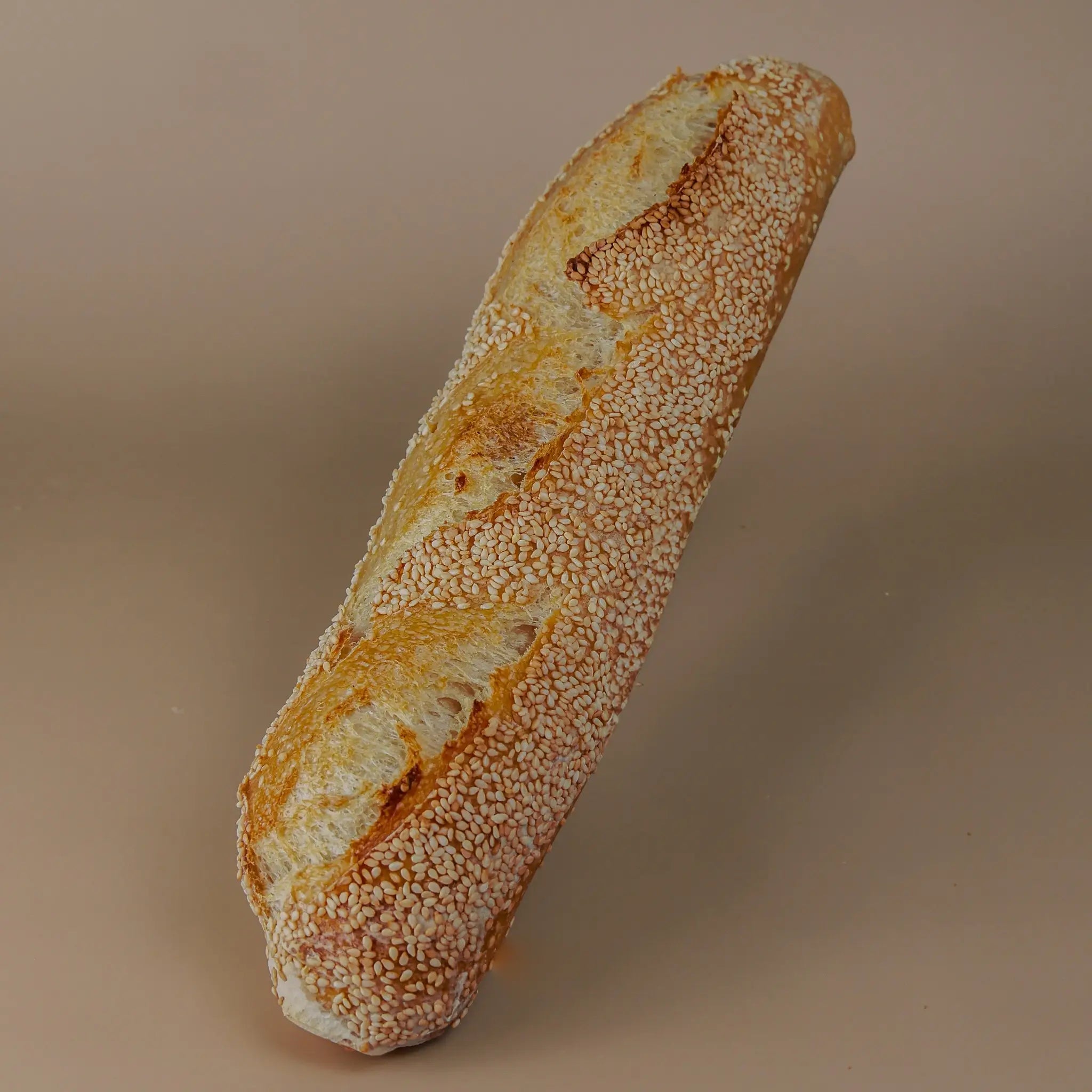 Sesame Seed Sourdough Baguette