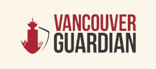 Vancouver Guardian logo showing a stylized red tower inside a shield outline, alongside bold red and black text reading ‘Vancouver Guardian’.