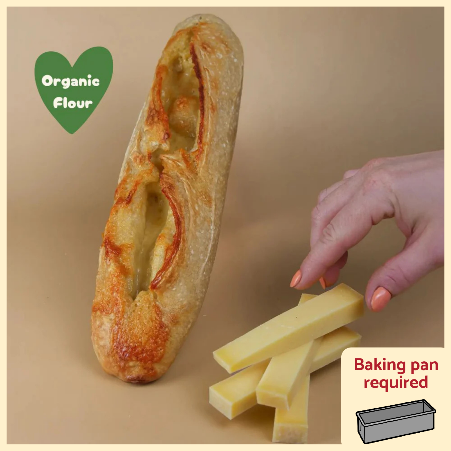 Sourdough Cheese Baguette (Gruyere Cheese)