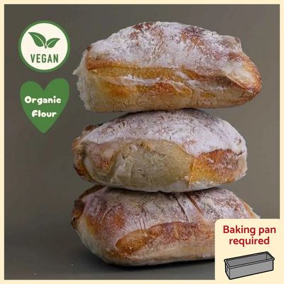 Pack de 3 Ciabatta Pain au levain (pain sandwich)