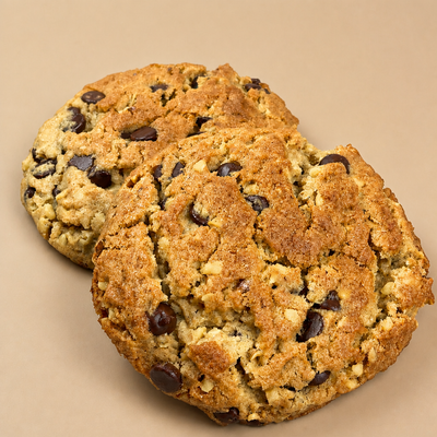 Giant Vegan Walnut Chocolate Cookies (2-pack)