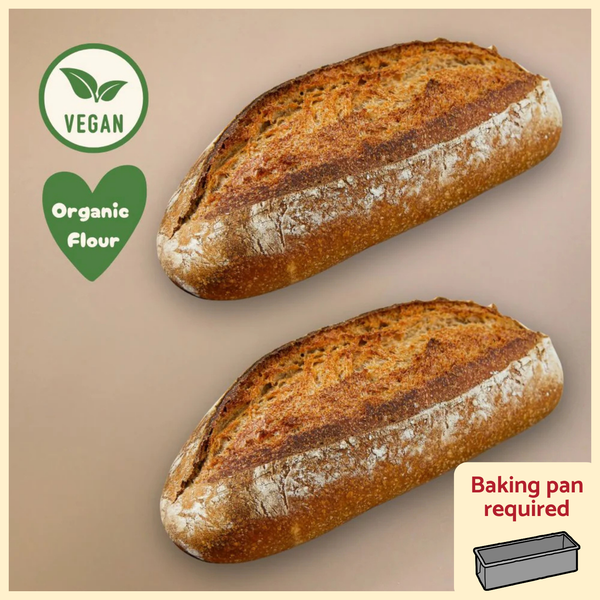 Pack of 2 Sourdough Wholewheat Loaves (Wholewheat Flour)